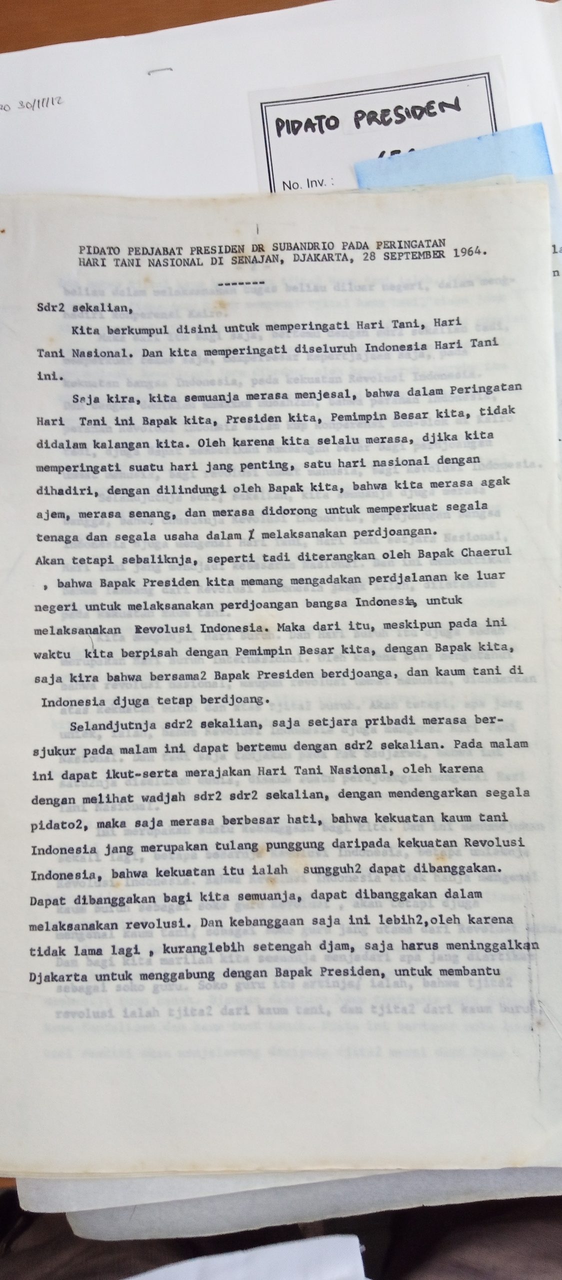 Peran Pertanian untuk Negeri