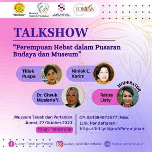 Talkshow Perempuan Hebat dalam Pusaran Budaya dan Museum